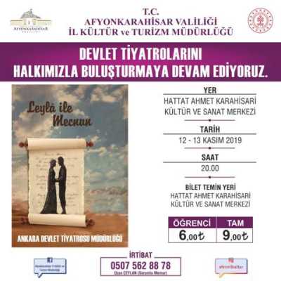 LEYLA İLE MECNUN ADLI TİYATRO